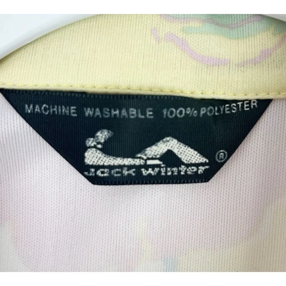 Vintage Jack Winter 70s Floral Pastel Blouse Small Long Sleeve - Picture 6 of 8